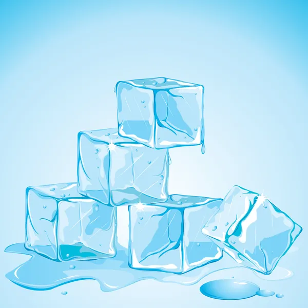 Cubes de glace — Image vectorielle