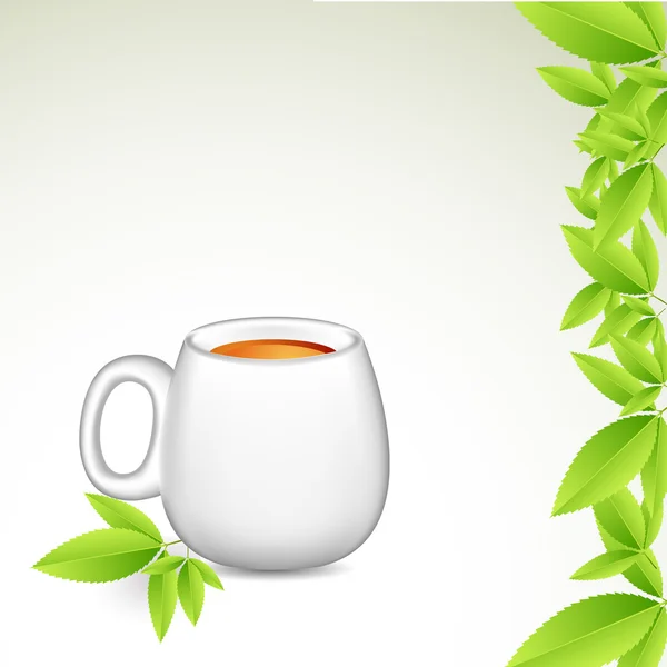 Taza de té — Vector de stock