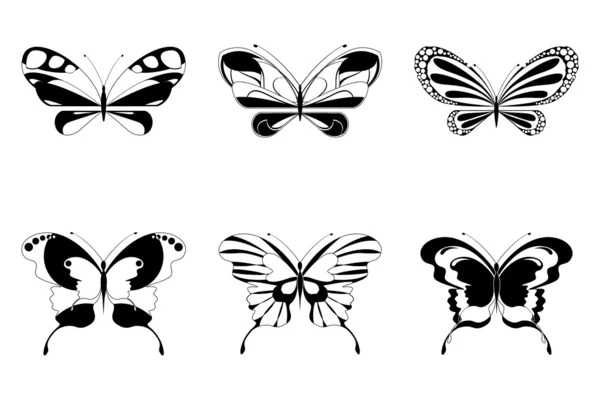 Conjunto de mariposa — Archivo Imágenes Vectoriales