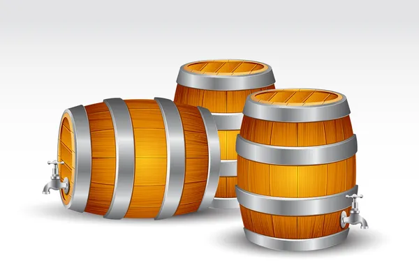 Beer Barrel — Stock Vector