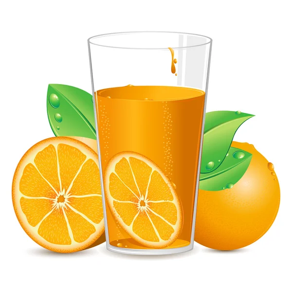 Sumo de laranja — Vetor de Stock