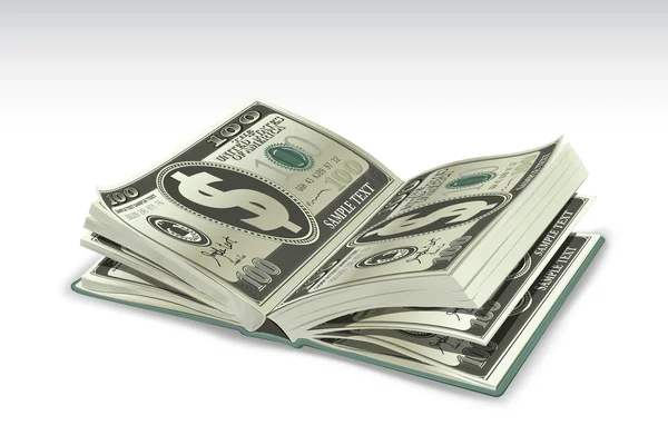 Livre en dollars — Image vectorielle