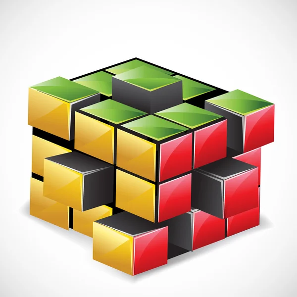 Cubo de rubix — Vector de stock