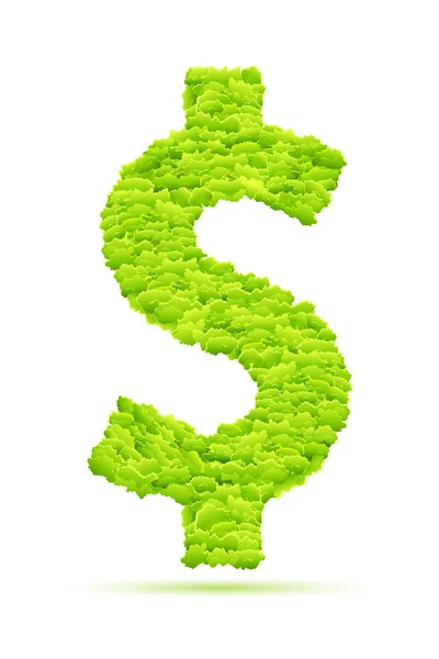 Dollar d'herbe — Image vectorielle
