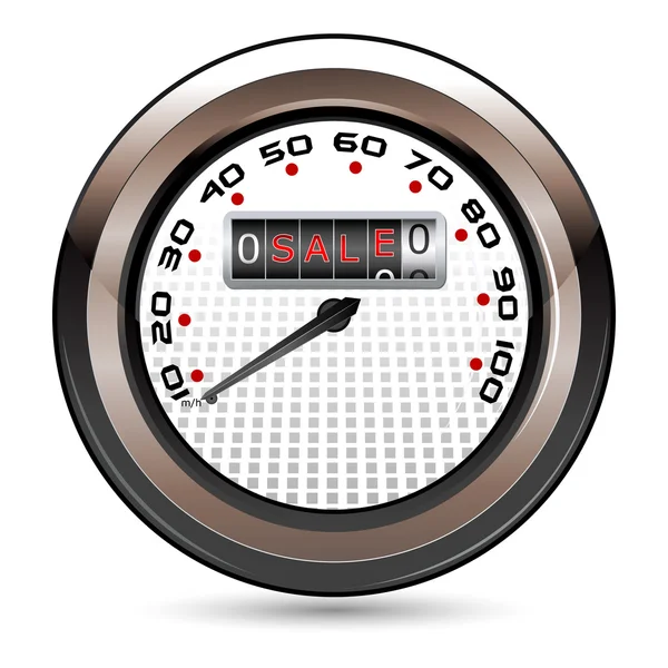 Penjualan Speedometer - Stok Vektor