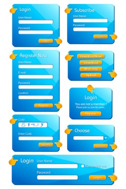 Web Form Template clipart