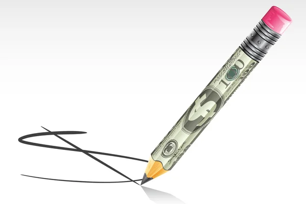 Δολάριο μολύβι — Διανυσματικό Αρχείο
