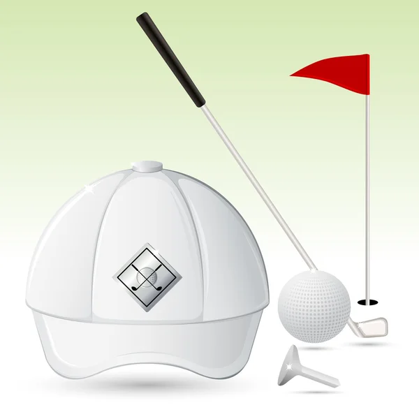 Golf Accessories — Stock Vector