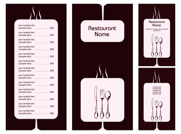 Plantilla de tarjeta de menú — Archivo Imágenes Vectoriales
