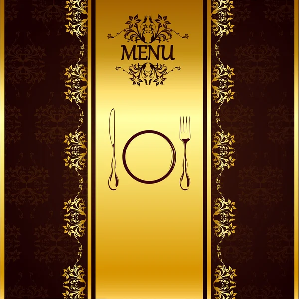 Modèle de carte de menu — Image vectorielle