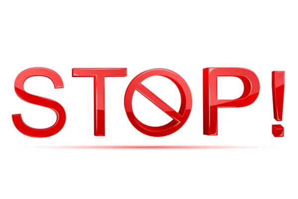 停止与禁止标志 — 图库矢量图片