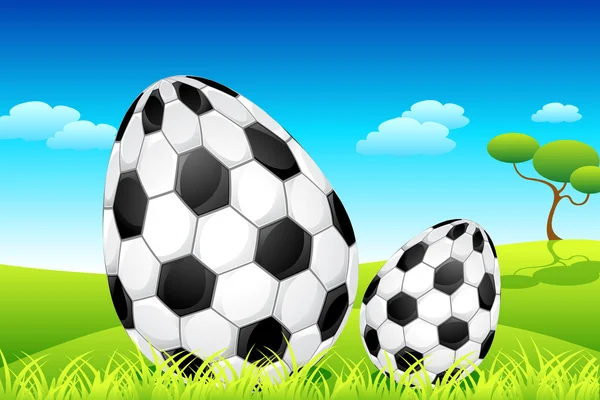 Futebol Easter Eggs —  Vetores de Stock