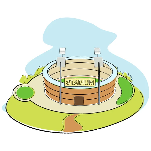 Sportovní stadion — Stockový vektor