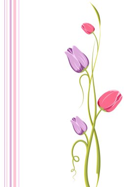 Tulip Floral Background clipart