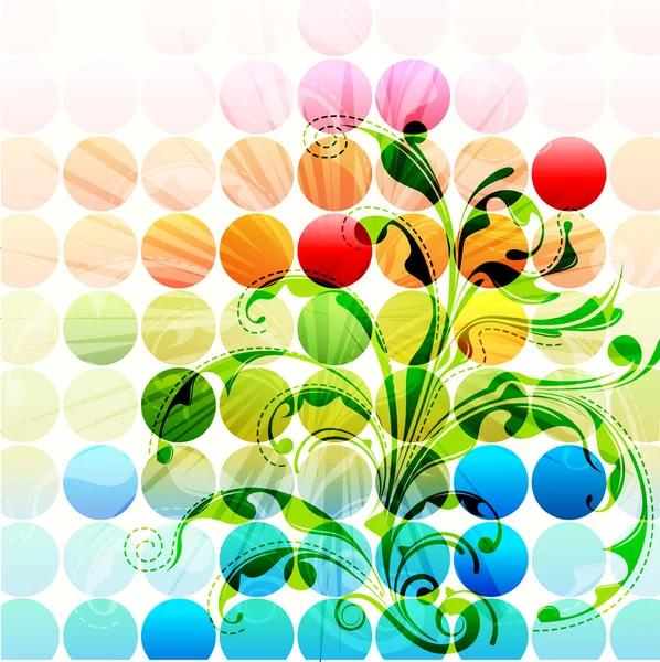 Abstract Floral Background — Stock Vector