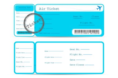 Flight Ticket clipart