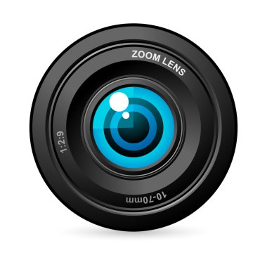 Eye in Camera Lens clipart