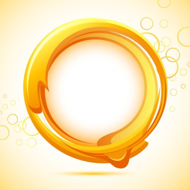 Circle on Abstracl Background clipart