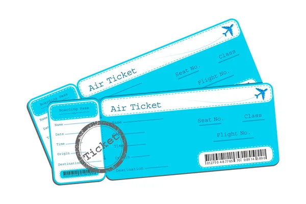 Biglietto di volo — Vettoriale Stock