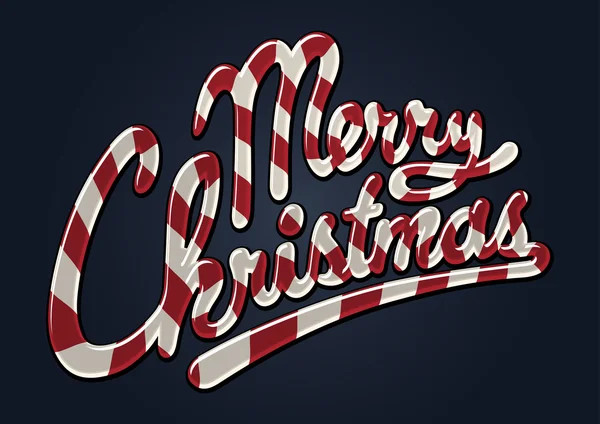 Joyeux Noël Canne à bonbons — Image vectorielle