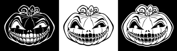 Halloween pompoen, hefboom-o-lantaarn — Stockvector