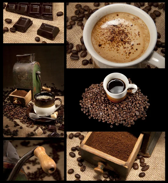 Collezione decorazione caffè — Foto Stock