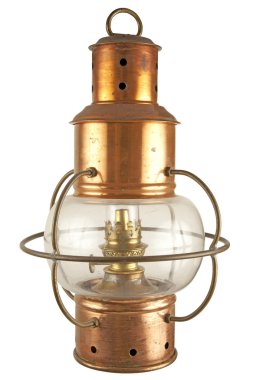 Old brass lantern clipart