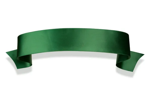 Banner mit grünem Band — Stockfoto