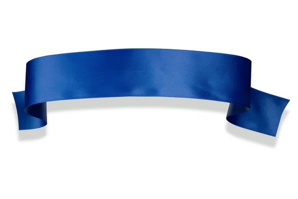Blue ribbon banner — Stock Photo, Image