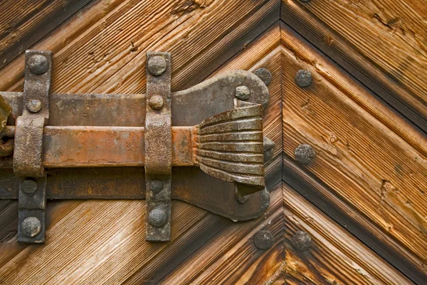 Vecchia serratura arrugginita — Foto Stock