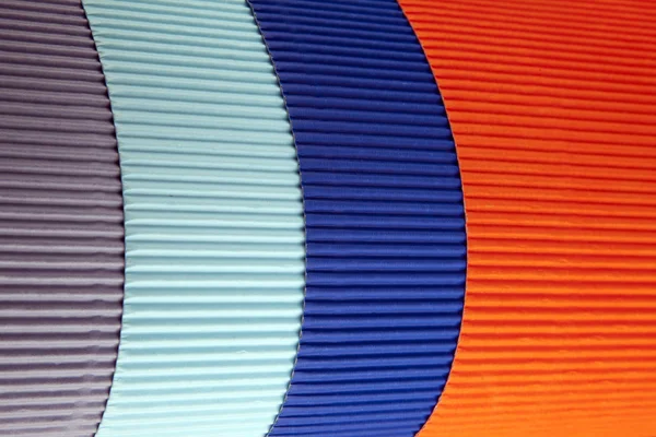 Fundo de papelão ondulado colorido — Fotografia de Stock