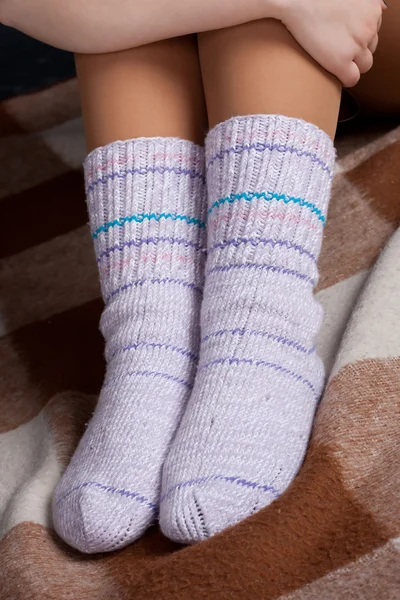 Gebreide sokken — Stockfoto