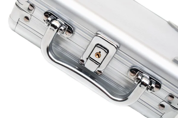 白いスーツケース — ストック写真