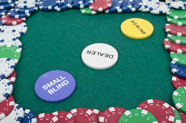 Πολλές μάρκες πόκερ — Φωτογραφία Αρχείου