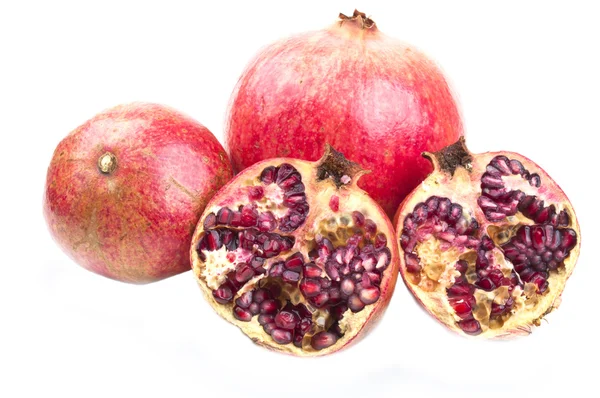 Stock image Three ripe and red pomegranates