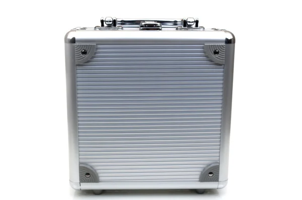 Metal new suitcase — Stock Photo, Image