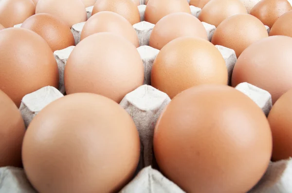 Eggs in a carton — Stock Photo, Image