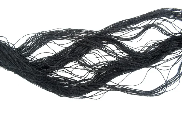 Fekete pamut szál — Stock Fotó