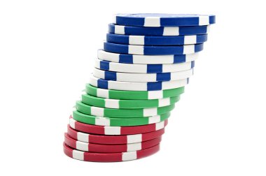 Poker çipleri yığını