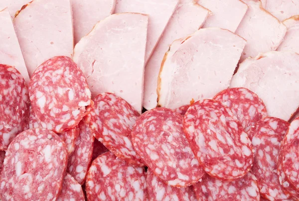 Bacon en salami — Stockfoto
