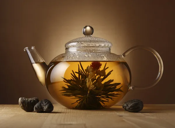 蓮の花の中国茶 — ストック写真