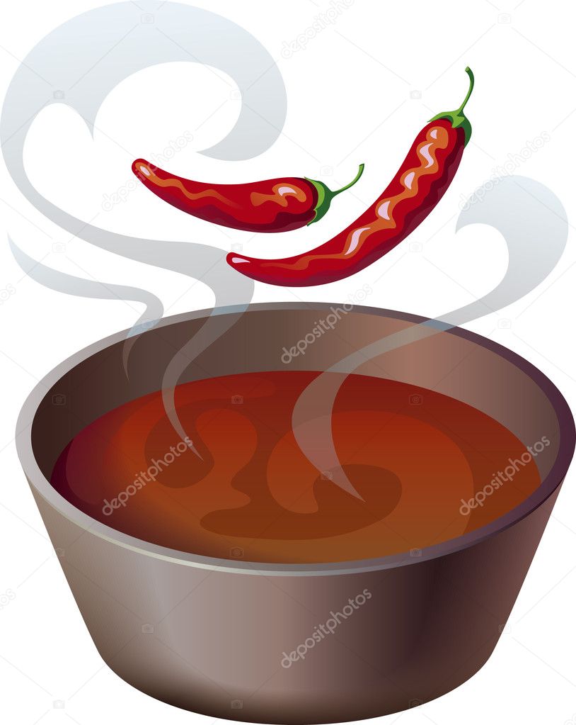 Chili pot — Stock Vector © artefy #5036547