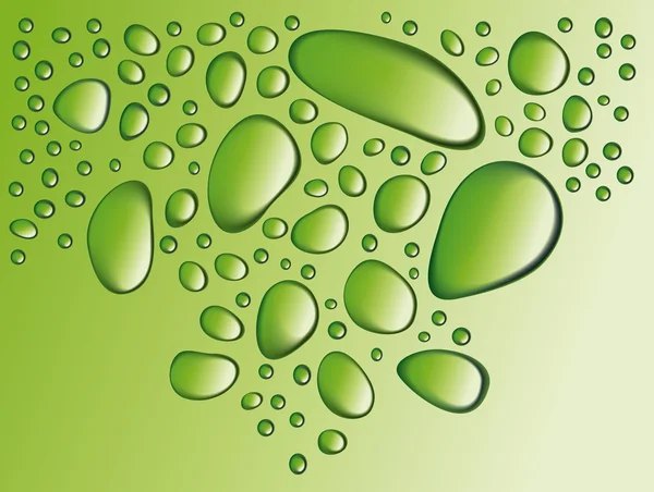 Green drops — Stock Vector