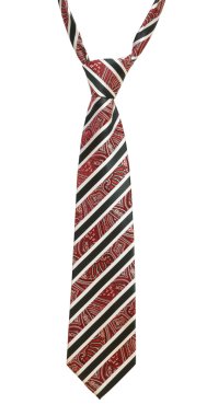 Necktie with paisley pattern clipart