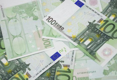 100 euro banknot arka plan