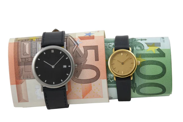 Foto conceitual: tempo é dinheiro — Fotografia de Stock