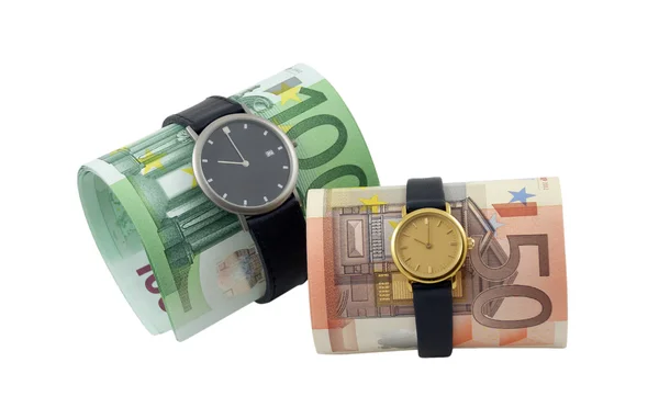Foto conceitual - tempo é dinheiro — Fotografia de Stock