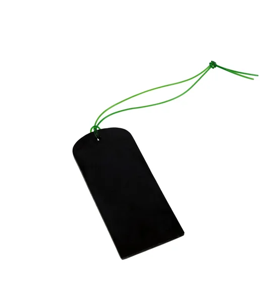 Black empty tag — Stock Photo, Image
