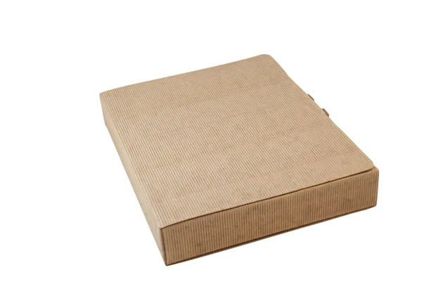 Caixa feita de papelão ondulado — Fotografia de Stock