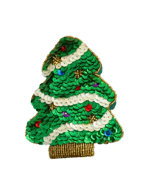 Christmas tree toy. Hand-made souvenir — Stock Photo, Image